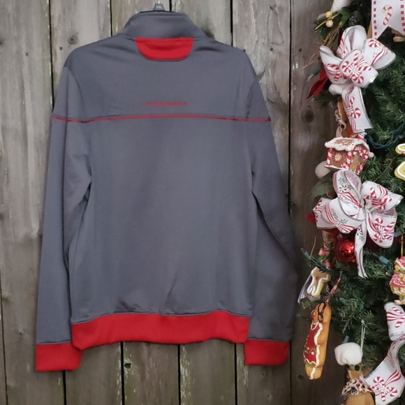 Under Armour NWTS Gray Red Sweat Jacket - Picture 5 of 7